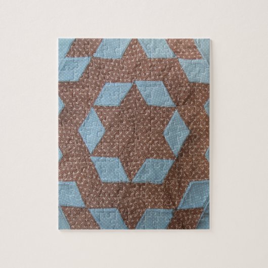 キルトパターン – 城 ジグソーパズル (縦)