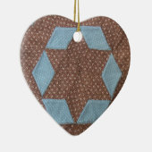 キルトパターン – 城 セラミックオーナメント (右)