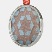 キルトパターン – 城 メタルオーナメント (左)