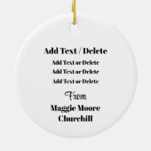 キルトビジネスオーナメント セラミックオーナメント (裏面)