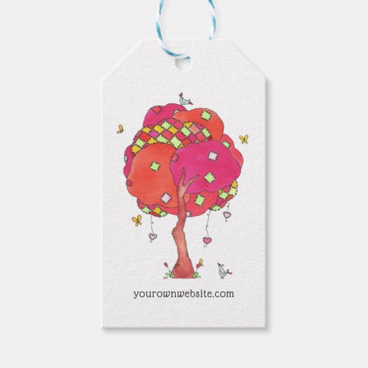 キルトビジネスWebサイト製品ありがとうラベル ギフトタグ (正面)