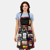 キルトフォトフレーム写真の追加 エプロン (着用した状態)