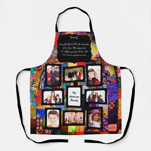キルトフォトフレーム写真の追加 エプロン (正面)