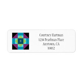 キルトブパーソナライズされたロック差出人住所ラベル ラベル