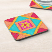 キルトブロックアートコースターセット コースター (左側)