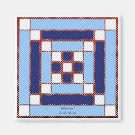 キルトブロックパターン「アラバマ」磁石 マグネット