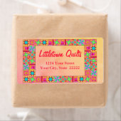 キルトブロックパッチワーク事業住所 シール (インサイチュ)