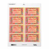 キルトブロックパッチワーク事業住所 シール (フルシート)