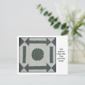 キルトブロック引用文葉書 ポストカード (スタンド正面)