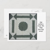 キルトブロック引用文葉書 ポストカード (正面/裏面)