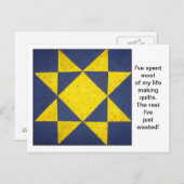 キルトブロック引用文葉書 ポストカード (正面/裏面)