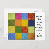 キルトブロック引用文葉書 ポストカード (正面/裏面)