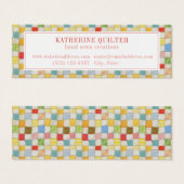 キルトミニ熱狂する名刺 (正面&裏面)