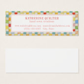 キルトミニ熱狂する名刺II (正面&裏面)