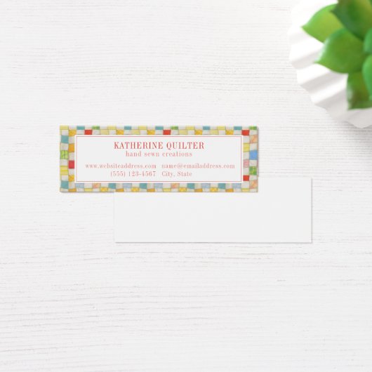 キルトミニ熱狂する名刺II (デスク)