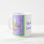 キルトラバードッグマグ コーヒーマグカップ (正面左)