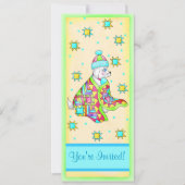 キルトラバードッグ招待状カスタマイズ 招待状 (正面)