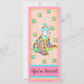 キルトラバードッグ招待状カスタマイズ 招待状 (正面)