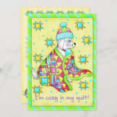 キルトラバードッグ招待状 招待状 (正面/裏面)