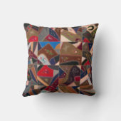 "キルトレおもしろいディ熱狂する"ヴィンテージパッチワークキルト クッション (裏面)