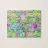 キルト予測できな抽象デザインパズル ジグソーパズル (横)