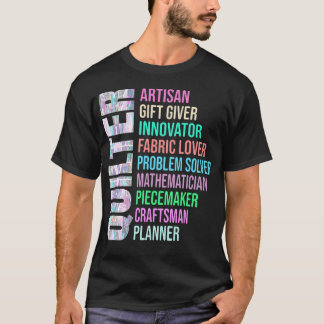キルト作家を表す言葉 楽しいキルティング Tシャツ