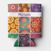 キルト名を高く追加 缶クーラー (正面)