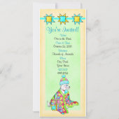 キルト好きな犬の招待状 カスタマイズ可能 招待状 (裏面)