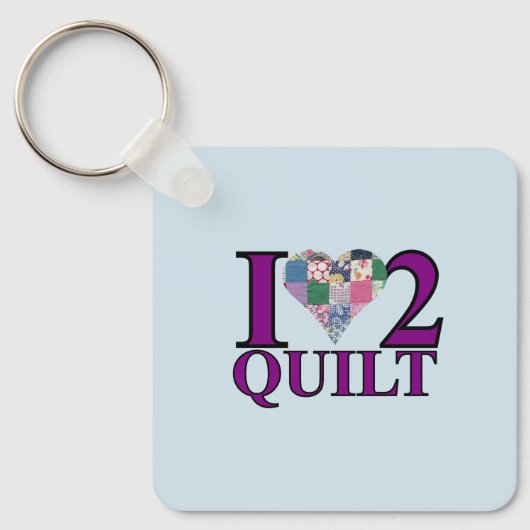 キルト好き – キーリング (正面)