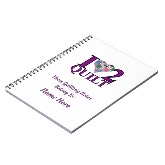 キルト好き – ノートブック (左側)