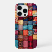 キルト愛好家のデザイン- Patchwork Art iPhoneケース (裏面)
