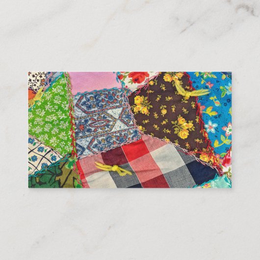 キルト熱狂するとニードルの変更 名刺 (裏面)