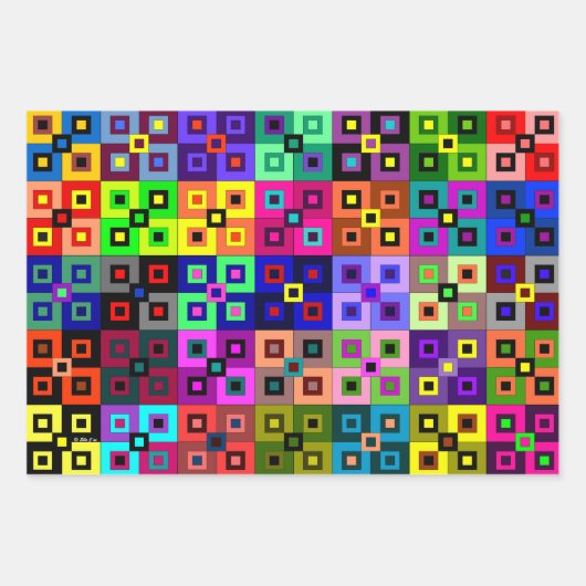 キルト熱狂するのラッピング紙シート ラッピングペーパーシート (正面)