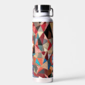 キルト熱狂するデザイン ウォーターボトル (背面)