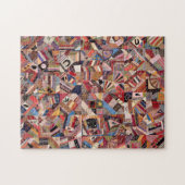 キルト熱狂するデザイン ジグソーパズル (横)