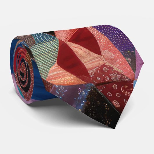 キルト熱狂するデザイン ネクタイ (ロール)