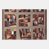 キルト熱狂するデザイン ラッピングペーパーシート (正面3)