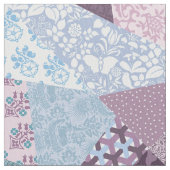 「キルト熱狂する」模造パッチワーク ファブリック (クローズアップ)