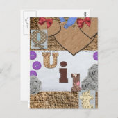 キルト生成 ポストカード (正面/裏面)