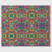 キルト素晴らしデザインハッピーバースデーギフト ラッピングペーパー (フラット)