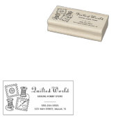 キルト裁縫クラフトホビービジネスストアアドレス ラバースタンプ (押印)