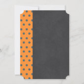 キルト誕生日パーティーを持つスコットランドの子供 招待状 (裏面)