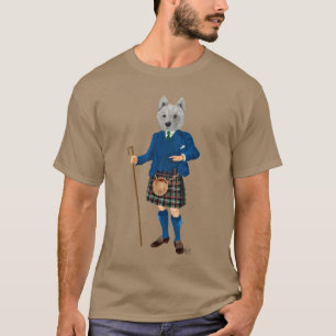 キルト2の西の高地テリア Tシャツ