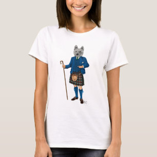 キルト3の西の高地テリア Tシャツ