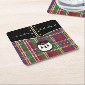 キルト スクエアペーパーコースター (アングル)