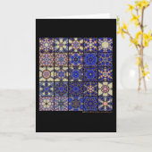 キルト#1 カード (黄色い花)