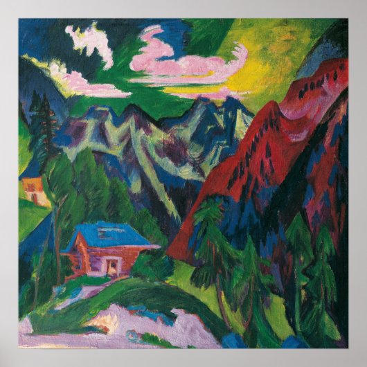 キルヒナー語 – 山 ポスター (正面)