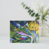 キルヒナー - アルプスの小径 ポストカード (スタンド正面)