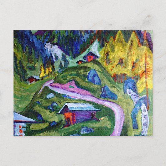 キルヒナー - アルプスの小径 ポストカード (正面)
