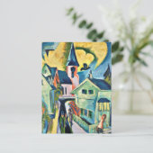 キルヒナー – 赤い教会とコニシュタイン ポストカード (スタンド正面)